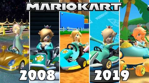 Evolution Of Rosalina In Mario Kart Games 2008 2019 Youtube