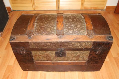 Antique Victorian Era Dome Top Steamer Trunk By Haughtvintage On Etsy