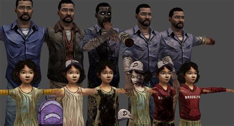 Twd Lee And Clem Xps By Akandrov The Walking Dead Telltale The