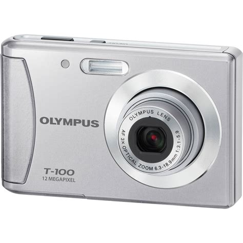 Olympus T 100 Digital Camera Silver 227475 Bandh Photo Video