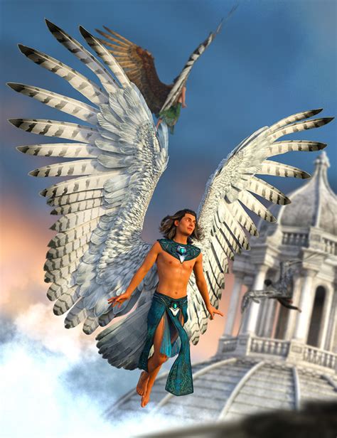 Avija Wings And Tail For Genesis 8 And 81 Males 2024 Free Daz 3d Models