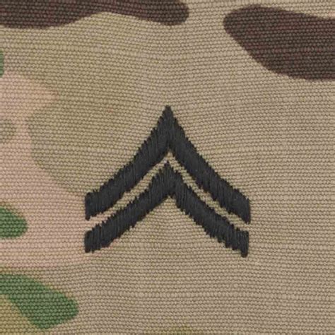 Scorpion Rank Corporal E 4 With Fastener Military Patch Insignia Us Army