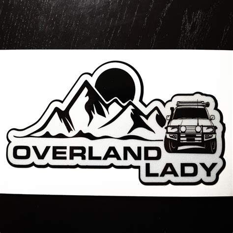 Overland Lady Mountain Logo Sticker (Reflective) | OVERLAND LADY STORE