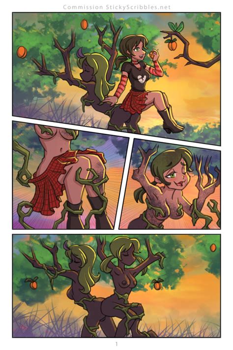 Kasey Dryad Transformation Comic By Stickyscribbles Hentai Foundry
