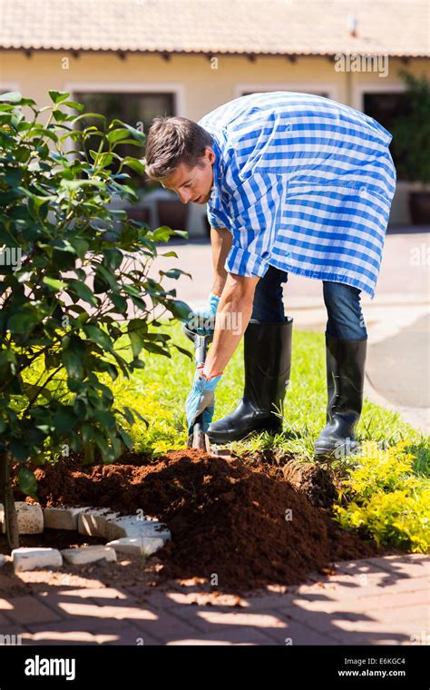 Man Digging Hole High Resolution Stock Photography And Images Alamy