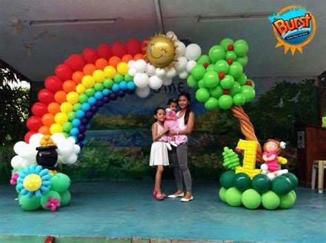 This classroom is so much fun. #balloonsculpture #rainbowtheme | Balloon decorations ...