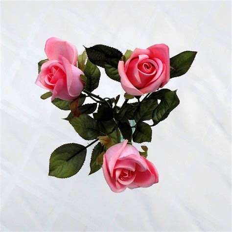 Romantic Pink Roses Silk Floral Arrangement Made In Michigan