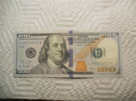 New 100 Bill With Repeating Serial Number Was Wondering If It Might