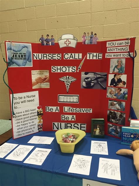 Nurse Booth At Elementary Career Day Career Day Ideas Presentation