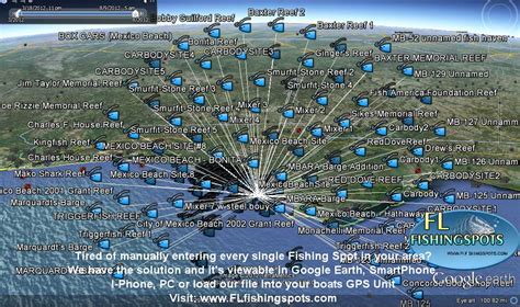 Florida Fishing Maps With Gps Coordinates Florida Fishing Maps For Gps