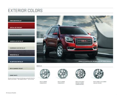 Gmc Acadia Paint Codes And Color Charts