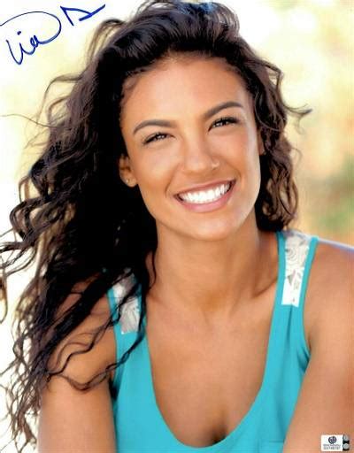 Tia Alexander Signed Autographed 11x14 Photo Sexy Close Up Smile