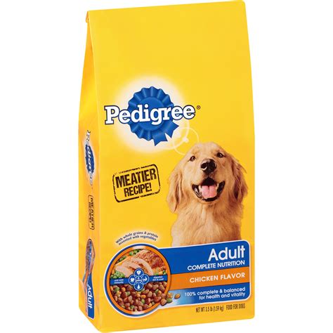 Pedigree® choice cuts™ 18ct chicken casserole in gravy, grilled chicken flavor in sauce and beef, noodles and vegetables flavor in sauce wet dog food. Pedigree Complete Nutrition Adult Dry Dog Food - 3.5 lb Bag