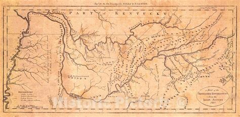 Historic Map 1810 A Map Of Tennessee Government From The Latest Surv