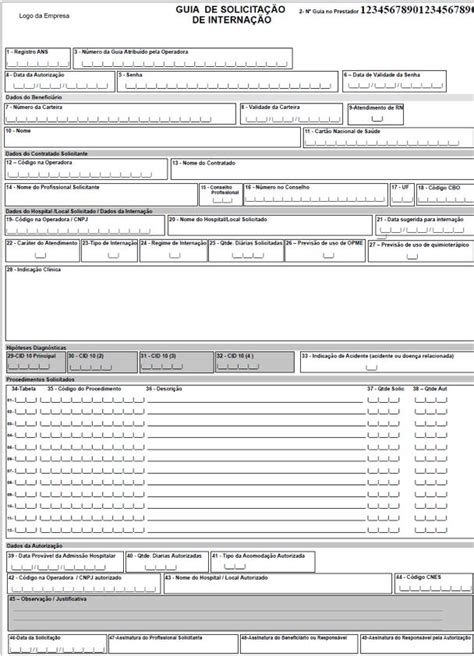 Manual De Preenchimento Das Guias Tiss Pdf Download Grátis