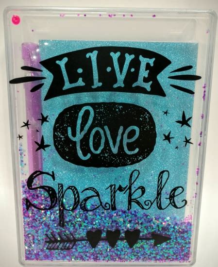 The Store Live Love Sparkle Glitter Stationery Set Stationery The