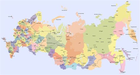 High Detailed Russia Map