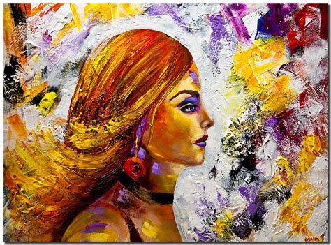 Painting For Sale Canvas Print Of Colorful Woman