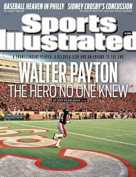 walter payton football chicago bears 10 02 11 si vault sports illustrated covers walter