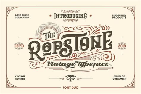 Free Font Ropstone Vintage Typeface Free Commercial