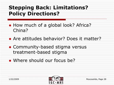 Ppt The Stigma Of Mental Illness In Global Context First Findings