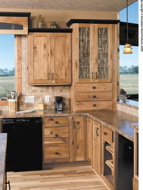 Rustic Hickory Cabinets Houzz