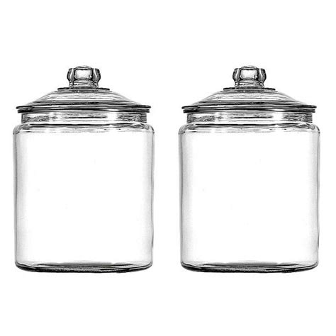 Anchor Hocking Glass Storage Heritage Hill Jar 1 Gal Set Of 2