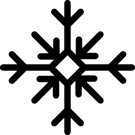 Sneeuwvlok Met Pijlen En Diamantvorm Iconen Gratis Download