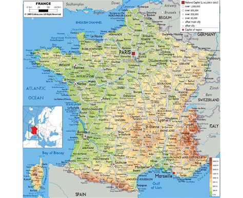 Large Map Of France Map Of Spain Andalucia