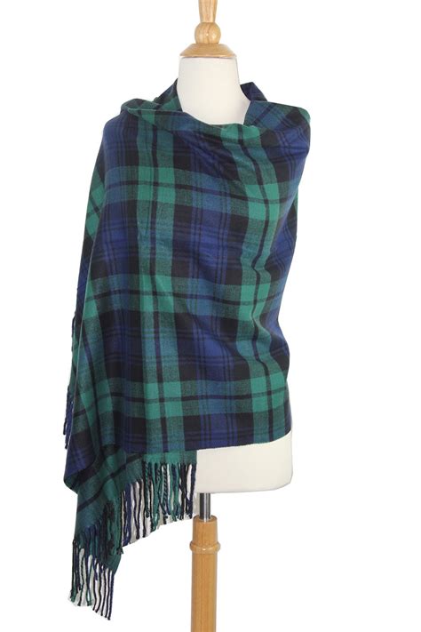 Achillea Oversized Cashmere Feel Scotland Scottish Tartan Plaid Scarf