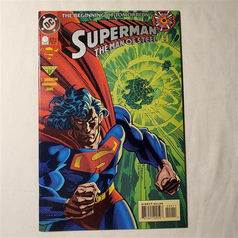 Superman The Man Of Steel 0 Near Mint Cover By Jon Bogdanove Hipcomic