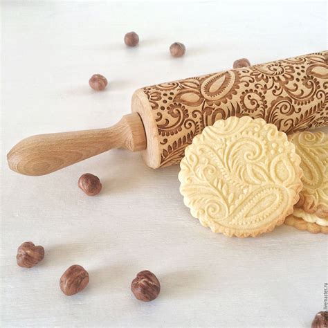 Paisley Embossing Rolling Pin Laser Engraved Rolling Pin Texturra