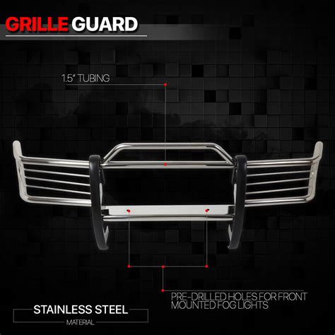 Chrome Stainless Steel Grillebrushheadlight Guard For 93 98 Grand