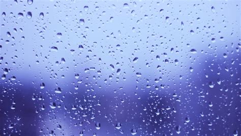 Beautiful Rain Drops Fall In Slow Motion Loop 1920x1080 Stock Footage