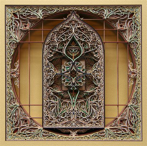 Eric Standleys Intricate Laser Cut Stained Glass Paper