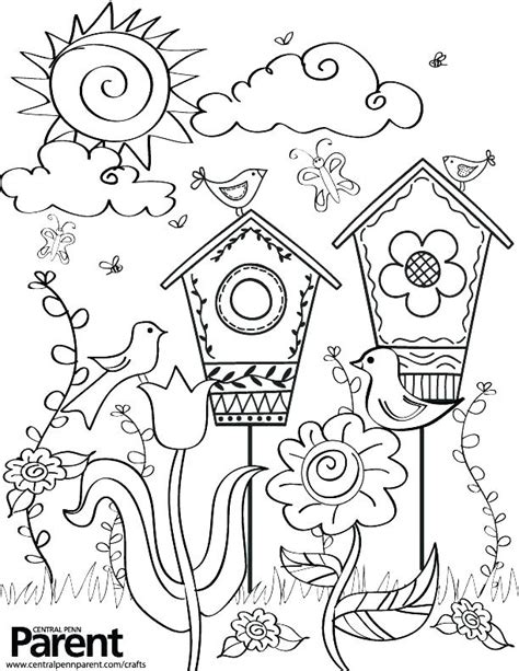 Free printable spring coloring pages. Spring Coloring Pages For Kids at GetColorings.com | Free ...