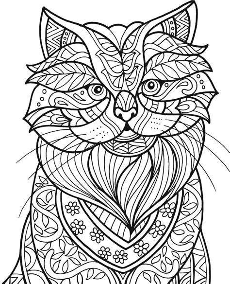 Coloring Mandalas Cat