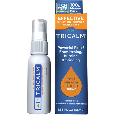Tricalm Extra Strength Itch Relief Spray 1 86 Oz