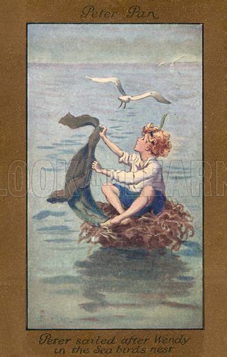 Peter Pan Peter Sailed After Wendy In The Sea Birds Nest Stock Image