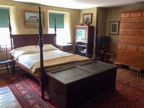 American Civil War Reenactment House Bedroom Editorial Photography