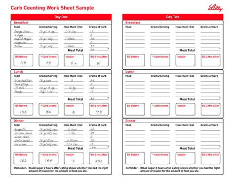 Calorie counter spreadsheet template elisabethnewton com. Free Print Carb Counter Chart | Carb Counting Work Sheet ...