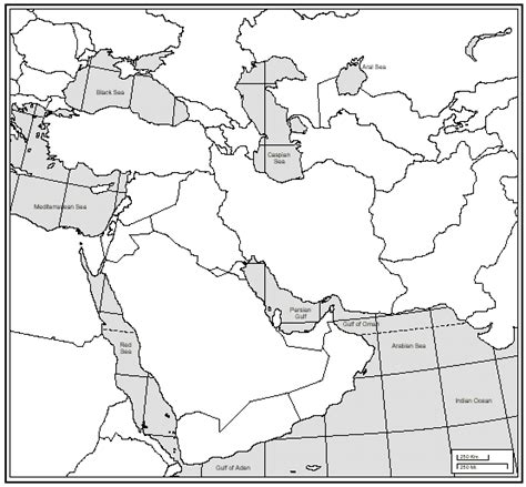 Middle East Map Blank Worksheet Middle East Map The Middle Middle