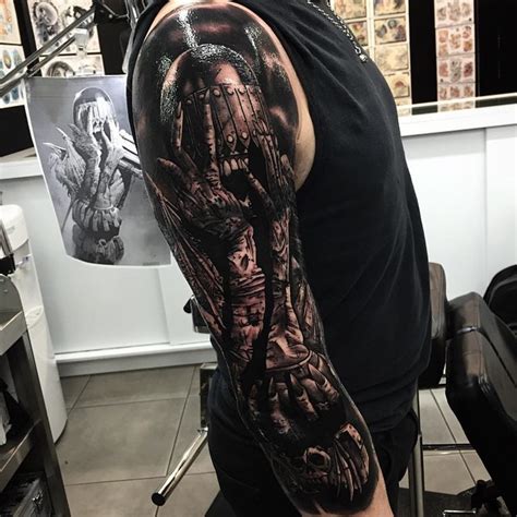 The teardrop is one of the most widely recognised prison tattoos and has various meanings. Judge Death Tottoo Sleeve | Best Tattoo Ideas Gallery