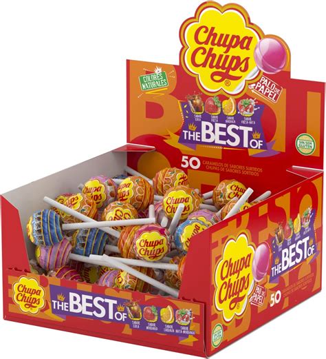 chupa chups assorted fruit lollipops 50 pack amazon ca grocery and gourmet food