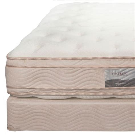Beautyrest diamond series medium pillow top queen mattress. Queen Restonic Comfort Care Brookhaven Pillow Top Double ...