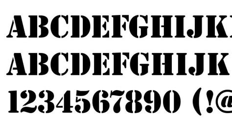 Stencil Regular Font Download Free Legionfonts