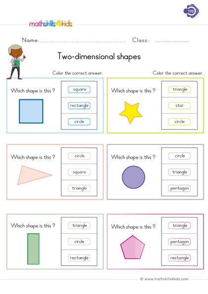 Kids maths worksheet for grade 1. 2D Shapes Worksheets for Grade 1 | 1st Grade Two ...