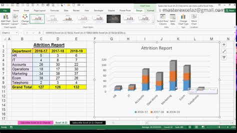 How To Create 3d Stacked Column Chart In Ms Office Excel 2016 Youtube