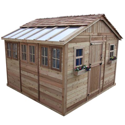 Shop our wide selection of home storage sheds today. Outdoor Living Today Sunshed 12 ft. x 12 ft. Western Red ...