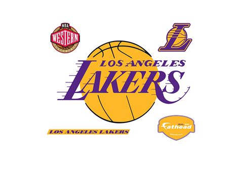 Lakers logo png you can download 21 free lakers logo png images. Los Angeles Lakers Logo Wall Decal | Shop Fathead® for Los ...